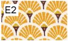 E2-éventails jaunes