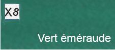 X8- Vert emeraude (satin)